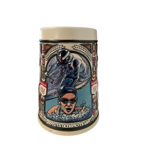 1992 USA Olympic Team Budweiser Stein Mug Vintage Beer Mug Atlanta Olympics